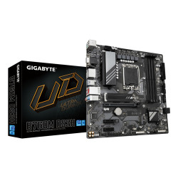 GIGABYTE B760M DS3H Carte Mère - Compatible avec les processeurs Intel Core 14e génération, VRM numérique 6+2+1 phases, jusqu'à