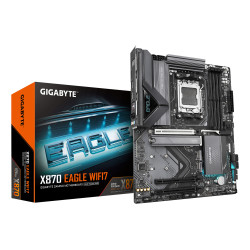 GIGABYTE X870 EAGLE WIFI7 Carte Mère - Prend en charge les processeurs AMD Ryzen 9000, 14+2+2 phases VRM, jusqu'à 8000MHz DDR5