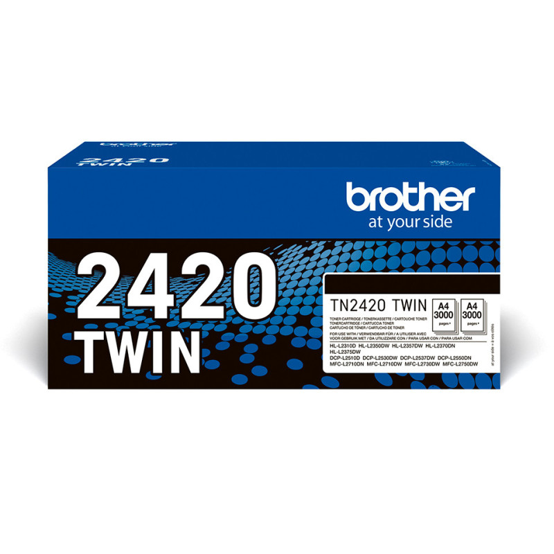 Brother TN-2420TWIN Tonerkassett 2 styck Original