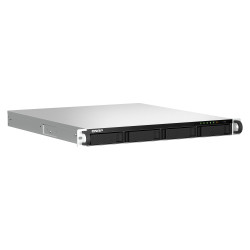 QNAP TS-464U-RP NAS Rack (1 U) Intel® Celeron® N5095 8 Go DDR4 0 To QNAP Turbo System Aluminium, Noir