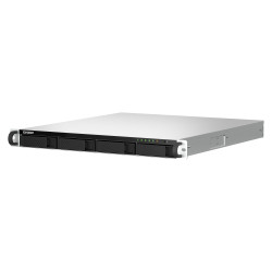QNAP TS-464U-RP NAS Rack (1 U) Intel® Celeron® N5095 8 Go DDR4 0 To QNAP Turbo System Aluminium, Noir