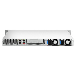 QNAP TS-464U-RP NAS Rack (1U) Intel® Celeron® N5095 8 GB DDR4 0 TB QNAP Turbo System Aluminium, Schwarz