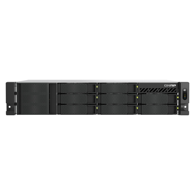 QNAP TS-855EU-8G serveur de stockage NAS Rack (2 U) Intel Atom® C5125 8 Go DDR4 0 To QuTS hero Noir