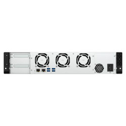 QNAP TS-855EU-8G serveur de stockage NAS Rack (2 U) Intel Atom® C5125 8 Go DDR4 0 To QuTS hero Noir