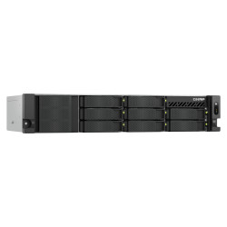 QNAP TS-855EU-8G serveur de stockage NAS Rack (2 U) Intel Atom® C5125 8 Go DDR4 0 To QuTS hero Noir