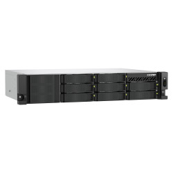 QNAP TS-855EU-8G serveur de stockage NAS Rack (2 U) Intel Atom® C5125 8 Go DDR4 0 To QuTS hero Noir