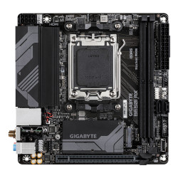 GIGABYTE B650I AX Carte mère - AMD Ryzen série 9000, VRM 5+2+1 phases, jusqu'à 6400 MHz DDR5 (OC), 1xPCIe 4.0 M.2, LAN 2,5 GbE,