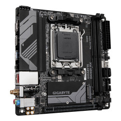 GIGABYTE B650I AX Carte mère - AMD Ryzen série 9000, VRM 5+2+1 phases, jusqu'à 6400 MHz DDR5 (OC), 1xPCIe 4.0 M.2, LAN 2,5 GbE,