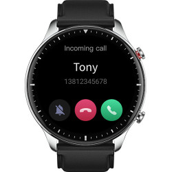 Amazfit GTR 2 Classic 3,53 cm (1.39") AMOLED Numérique 454 x 454 pixels Écran tactile Argent Wifi GPS (satellite)
