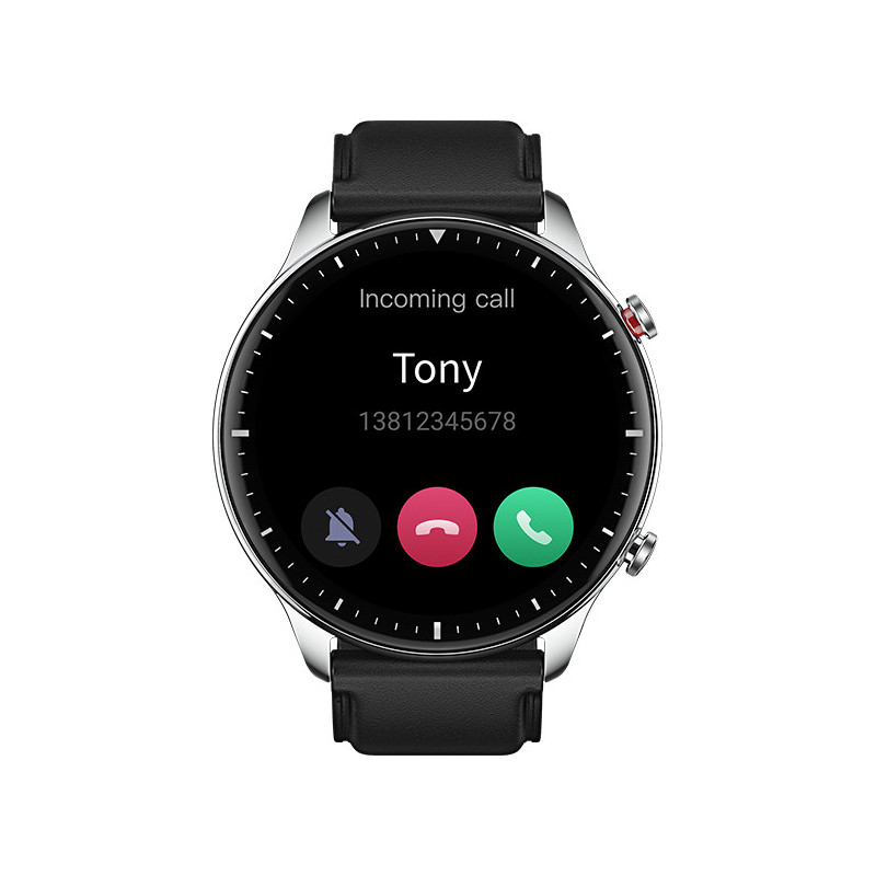 Amazfit GTR 2 Classic 3,53 cm (1.39") AMOLED Numérique 454 x 454 pixels Écran tactile Argent Wifi GPS (satellite)