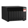 QNAP TS-673A NAS Tower Ryzen Embedded V1500B 8 Go DDR4 0 To QNAP Turbo System Noir