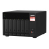 QNAP TS-673A NAS Tower Ryzen Embedded V1500B 8 Go DDR4 0 To QNAP Turbo System Noir