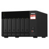 QNAP TS-673A NAS Tower Ryzen Embedded V1500B 8 Go DDR4 0 To QNAP Turbo System Noir