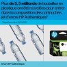 HP 62XL cartouche d'encre trois couleurs grande capacité authentique