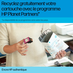 HP 62XL cartouche d'encre trois couleurs grande capacité authentique