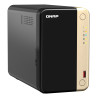 QNAP TS-264 NAS Tower Intel® Celeron® N5095 8 Go 0 To QNAP QTS Noir, Or