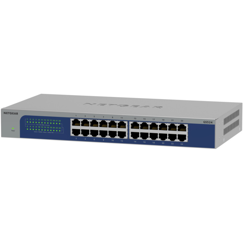 NETGEAR GS524-300EUS Netzwerk-Switch Unmanaged Gigabit Ethernet (10 100 1000) Grau