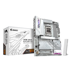 GIGABYTE X870E AORUS ELITE WIFI7 ICE Carte mère - Prend en charge les processeurs AMD Ryzen 9000, VRM numérique 16+2+2 phases,
