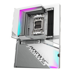 GIGABYTE B650E AORUS STEALTH ICE Carte mère - AMD Ryzen série 9000, VRM 12+2+2 phases, jusqu'à 8000 MHz DDR5 (OC), 1xPCIe 5.0 +