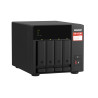 QNAP TS-473A NAS Tower Ryzen Embedded V1500B 8 Go DDR4 0 To QNAP Turbo System Noir
