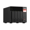 QNAP TS-473A NAS Tower Ryzen Embedded V1500B 8 Go DDR4 0 To QNAP Turbo System Noir