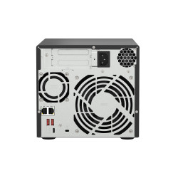 QNAP TS-473A NAS Tower Ryzen Embedded V1500B 8 Go DDR4 0 To QNAP Turbo System Noir