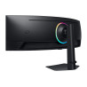Samsung G95C écran plat de PC 124,5 cm (49") 5120 x 1440 pixels Dual QHD LED Noir