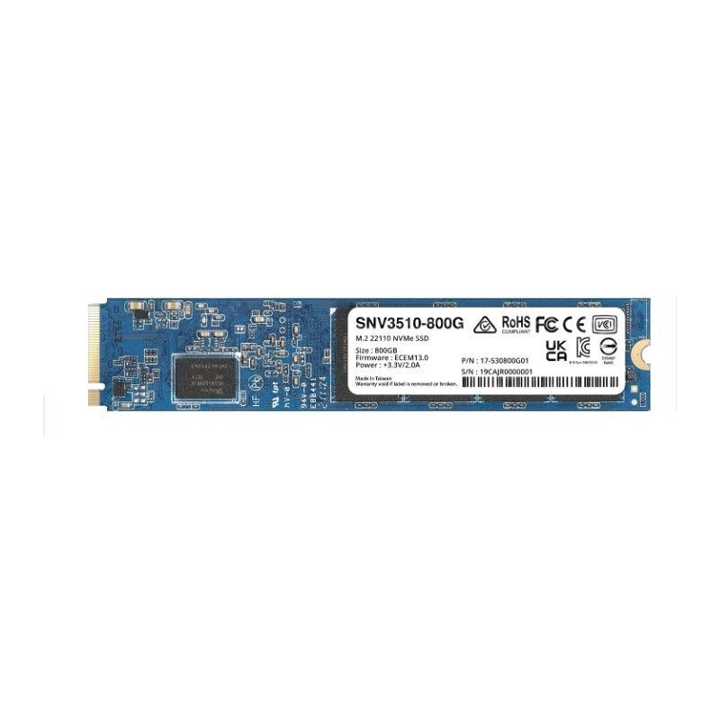 Synology NAS SSD M.2 NVMe 800GB SNV3510-800G Power Loss Protection
