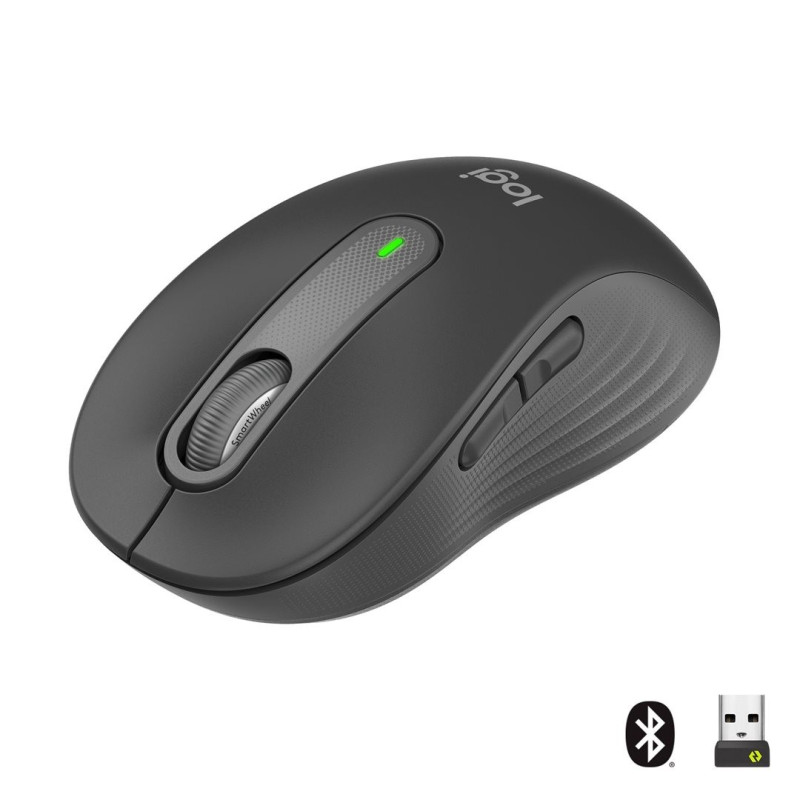 Logitech Mouse M650 SIGNATURE WL (RIGHT) BOLT graphite BT für kleine und mittelgroße Hände (17,5 - 19,0 cm)