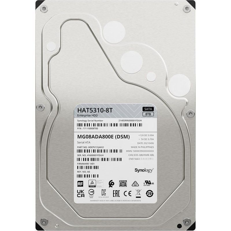 Synology NAS HD3.5" Enterprise SATA 8TB HAT5310-8T / 7,2k
