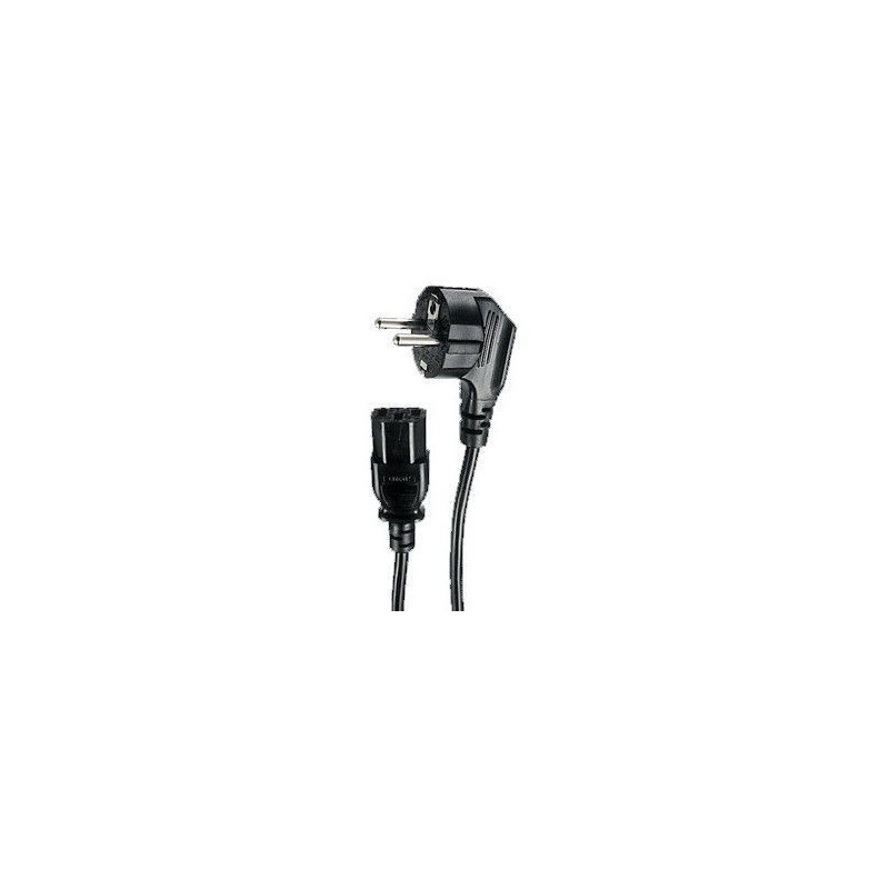 Kabel Netz/Kaltgerätestecker 1.8m black (Schuko)