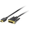 Kabel DVI-D HDMI 2m St/St
