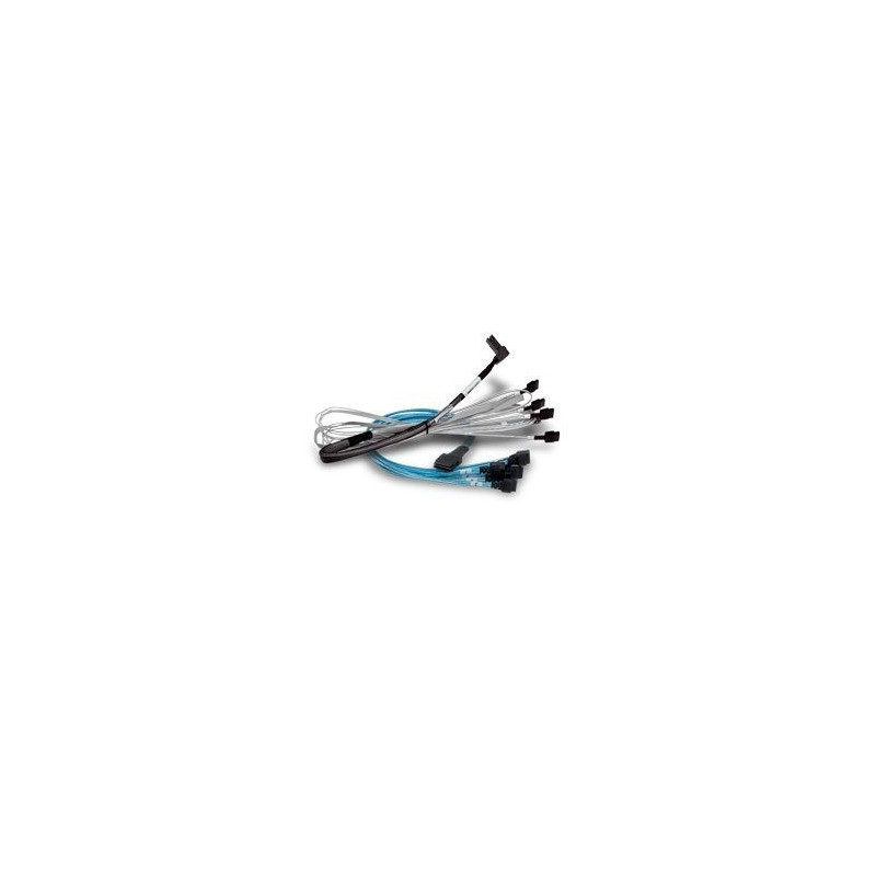 BC Kabel 1x SFF8654 x8 - 2x SFF8643 x4 NVMe intern 1m Kabel SlimSAS - MiniSASHD für NVMe Laufwerke
