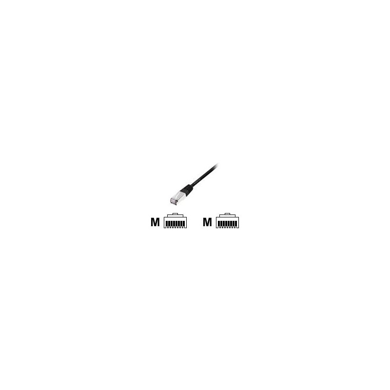 Kabel LAN S/FTP (Patchkabel) CAT6 10m black
