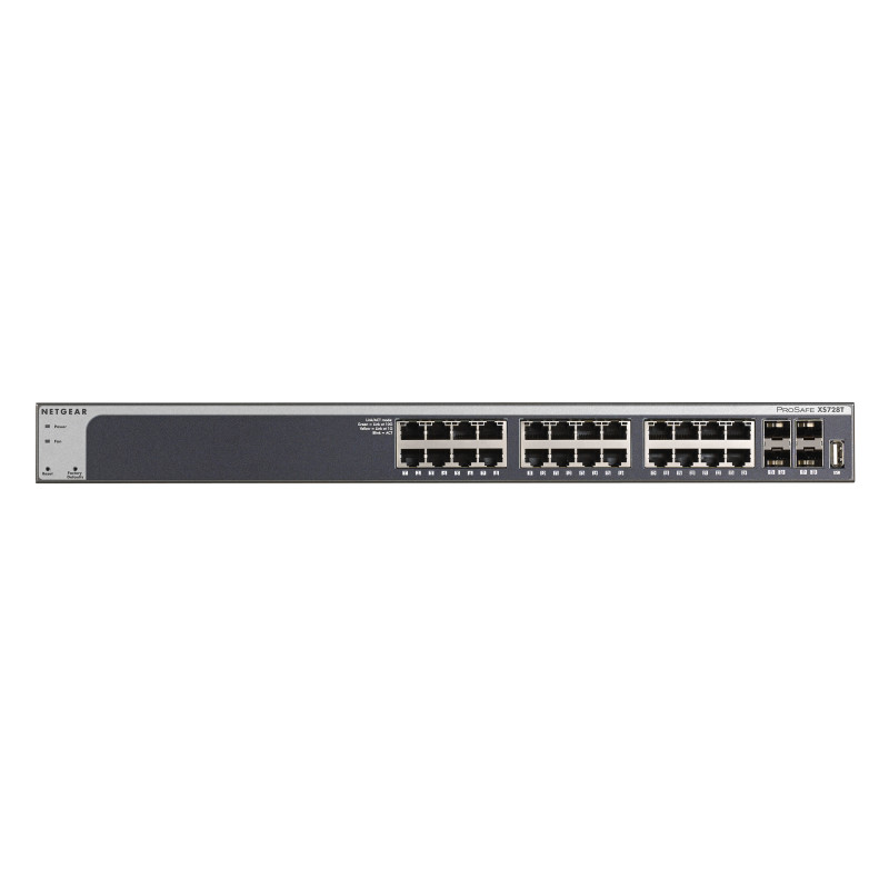 NETGEAR XS728T Géré L2+ L3 10G Ethernet (100 1000 10000) Noir