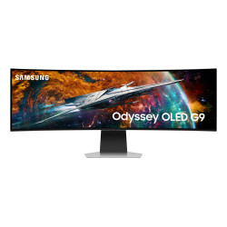 Samsung G95SC Monitor PC 124,5 cm (49") 5120 x 1440 Pixel Dual QHD OLED Argento