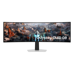 Samsung G93SC écran plat de PC 124,5 cm (49") 5120 x 1440 pixels Dual QHD OLED Argent