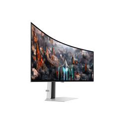 Samsung G93SC écran plat de PC 124,5 cm (49") 5120 x 1440 pixels Dual QHD OLED Argent