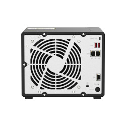 QNAP TS-H973AX NAS Tower Ryzen Embedded V1500B 8 Go DDR4 0 To QuTS hero Noir