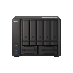 QNAP TS-H973AX NAS Tower Ryzen Embedded V1500B 32 Go DDR4 0 To QuTS hero Noir