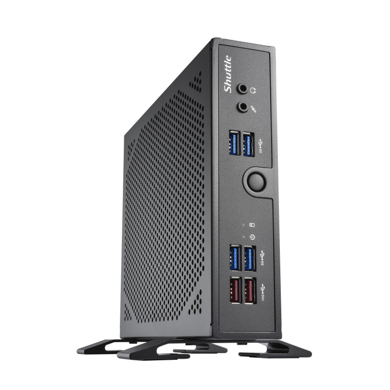 Shuttle XPC slim Barebone DS50U7, i7-1355U, 2x LAN (1x 2.5Gbit ,1x 1Gbit), 1xCOM,1xHDMI,1xDP, 1x VGA, lüfterlos, 24 7