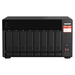 QNAP TS-873A NAS Tower Ryzen Embedded V1500B 8 GB DDR4 0 TB QNAP Turbo System Nero