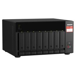 QNAP TS-873A NAS Tower Ryzen Embedded V1500B 8 GB DDR4 0 TB QNAP Turbo System Schwarz