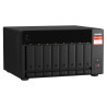 QNAP TS-873A NAS Tower Ryzen Embedded V1500B 8 Go DDR4 0 To QNAP Turbo System Noir
