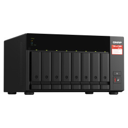QNAP TS-873A NAS Tower Ryzen Embedded V1500B 8 Go DDR4 0 To QNAP Turbo System Noir