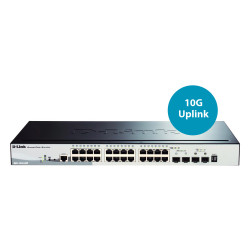 D-Link DGS-1510-28P netwerk-switch Managed L3 Gigabit Ethernet (10 100 1000) Power over Ethernet (PoE) Zwart