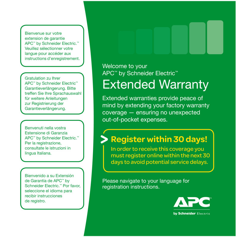 APC Service Pack 3 Year Extended Warranty 3 lat(a)