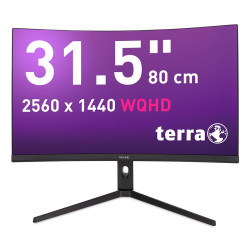 TERRA LCD LED 3285W HA black CURVED USB-C HDMI DP