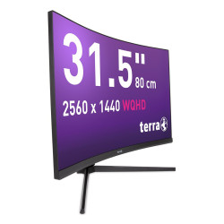 TERRA LCD LED 3285W HA black CURVED USB-C HDMI DP