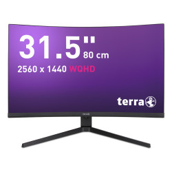 TERRA LCD LED 3285W HA black CURVED USB-C HDMI DP